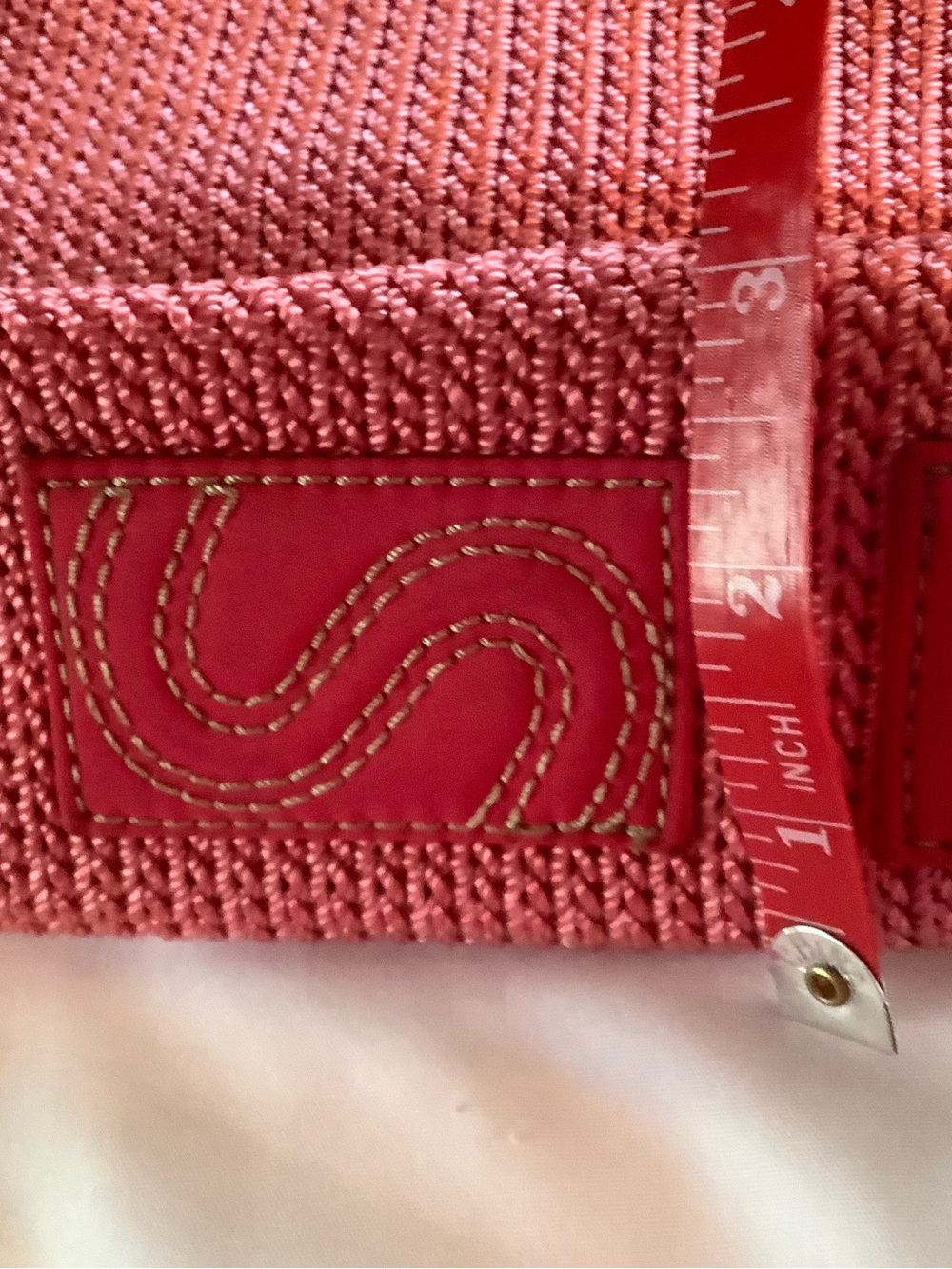 The Sak Coral-Pink Knit Crossbody with Stitched Leather Patch - Picture 1 of 8